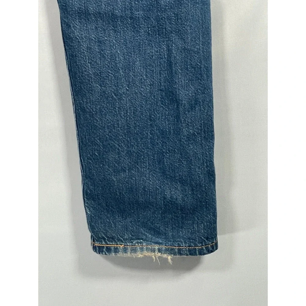 Levis 501 CT Custom Tapered‎ Jeans Mens 35x28 Medium Wash Blue Button Fly Denim